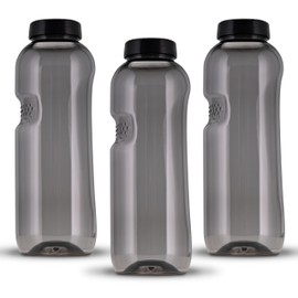 Tritan Kavodrink Water Bottle 0.75 L Black Sports Bottle BPA Free Bottle 750 ml Pack of 3