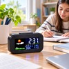 Digital Weather Station Alarm Clock for Bedside Use – Color