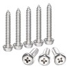 sourcing map Phillips Hex Washer Self Tapping Screws, M5 x
