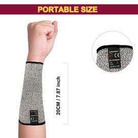 CAWANFLY 3 Pairs Protective Arm Sleeves, Cut Resistant Sleeve Arm Protectors Anti Abrasion Safety Armband for Garden Kitchen Work