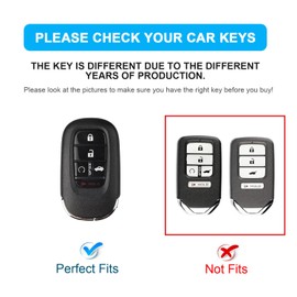 JUNJIAWU for Honda Key Fob Cover with keychain for Honda Key Fob Case Fit for 2022 2023 2024 Honda Accord Civic CR-V HR-V Pilot (green)
