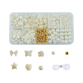 KGDUYC 1 Box Beads for Threading Kit Beads Set Beads for Bracelets Making Yourself Pearl Necklace Jewellery Making Set Gifts Girls Bracelets Charm Kit for DIY Bracelet Jewellery Making