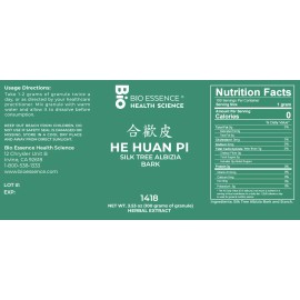 Bio Essence Health Science 1418 He Huan Pi,  Albizia Bark (Raw) 100g