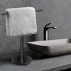 Hand Towel Holder Stand for Bathroom Vanity Countertop Matte Black