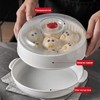 Microwave Vegetable Steamer, Microwave Steamer for Vegetables, Microwave Heating Bowl,