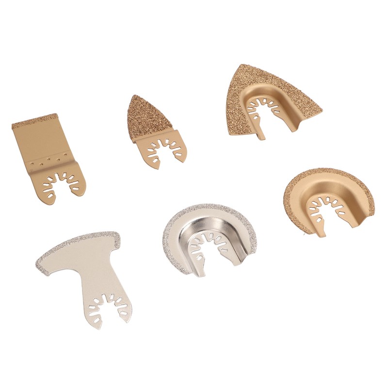 6PCS Oscillating Saw Blade Set Diamond Cemented Carbide Wear Resistance