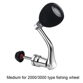 Fishing Reel Handle Replacement, Fishing Reel Handle Knob, Fishing Reel Rocker Arm, Metal Rotary Knob for Fishing Spinning Reel(2000 3000 -Sliver )