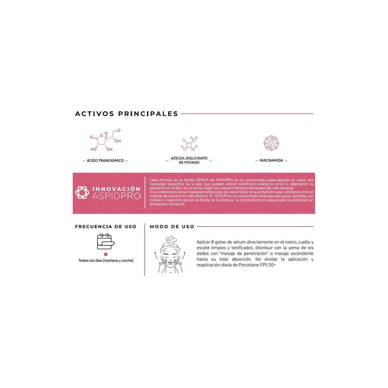 Aspidpro Suero Serum D Despigmentante Antioxidante