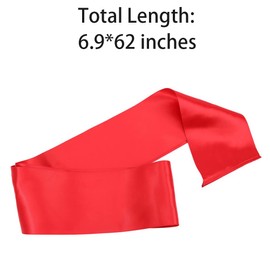 2 Pack Satin Blindfold Eye Covers, Silk Eye Masks Soft Blind Folds for Sleeping, Games, Travel (Red)