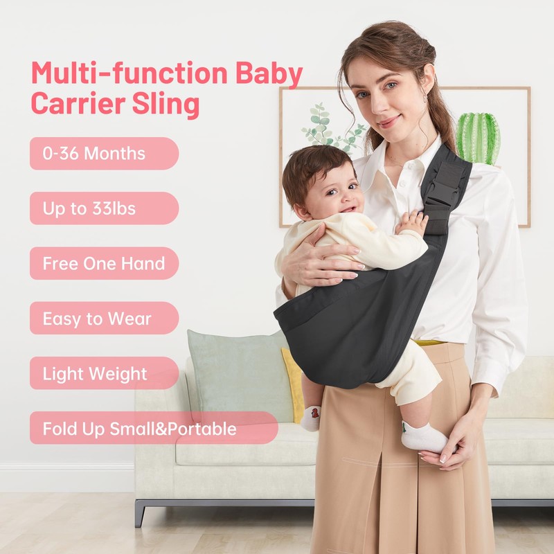 Baby Hip Carrier, Ergonomic Carrier for Babies Under 36 Months,