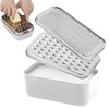 Cheese Grater With Container Box,Grater Cheese Shredder,2 In1 Fruit Vegetable