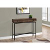 Monarch Specialties Console Sofa Accent Table, 42" L, Brown Reclaimed