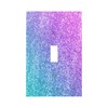 LuHuoLu Decorative Switch Plate Covers Gillter Purple Pink Blue Gradient
