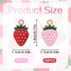 BOXOB 40 Pieces Strawberry Pendants in Bulk Red and Pink