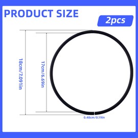2pcs O-Ring Replacement for GMX600F O-263, Pool Sand Filter Parts Compatible with Hayward Pro Series Sand Filter S140T S144T S164T S166T S180T S210T S220T S244T Models
