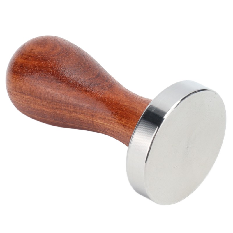 53mm Coffee Tamper with Wooden Handle Stainless Steel Coffee Powder