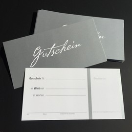 30 Edelmix Voucher Cards Gift Vouchers – Elegant Neutral Gold, Silver and Black/Beige