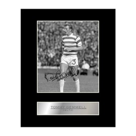 Iconic pics Tommy Gemmell Signed Mounted Photo Display Celtic FC