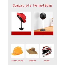 motofans® Helmet Stand Metal, Rotation Metal Stand Desktop Hanger Rack Helmet Stand Display for Motocycle Helmet, Caps,Hat, and Rugby Helmet