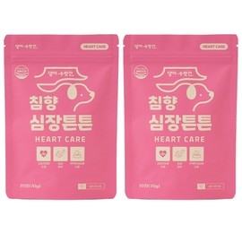 Dog heart nutrition bronchial heart immunity Q10 dog surat liver agarwood heart strong, 70 tablets, heart liver, 2 pcs / 강아지 심장영양제 기관지 심장 면역력 Q10 댕이수랏간 침향 심장튼튼, 70정, 심장간, 2개