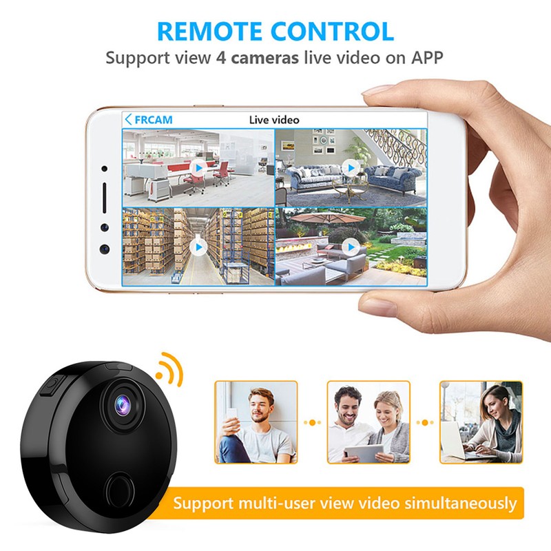 1080P Wireless WiFi Camera Infrared Night Vision Mini Camera for