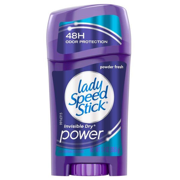 Lady Speed Stick Power Antiperspirant, Powder Fresh, 1.4 Ounce