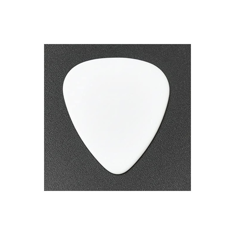 Celluloid White Guitar Or Bass Pick - 0.71 mm Medium