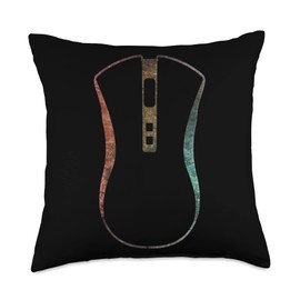 RGB case modding a pc masterrace Gaming Computer mouse Throw Pillow