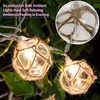 Nautical Fish Float String Lights Outdoor, Beach String Lights Set