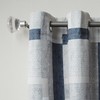 No. 918 Blockade Geometric Blocks Semi-Sheer Grommet Curtain Panel, 40"
