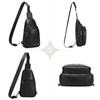INICAT Crossbody Sling Bags Fanny Packs Leather Purses Chest Bag
