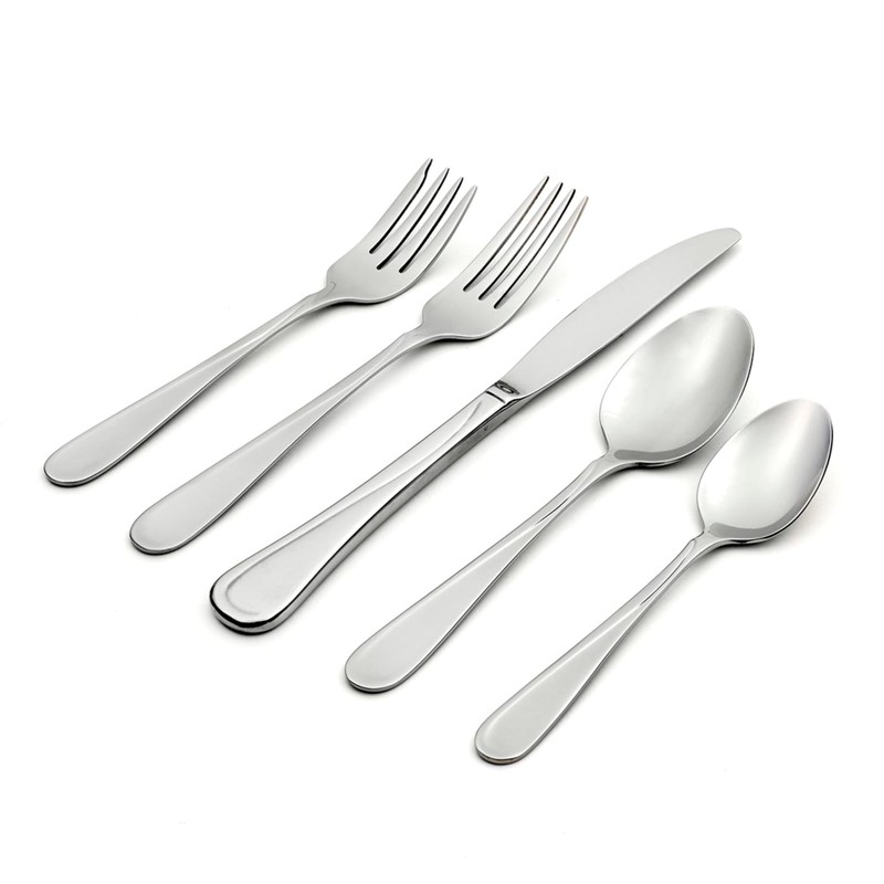 Oneida Silverware Set For 8, Flight 45-Piece Everyday Flatware Set