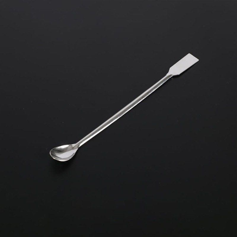 10 Pcs 20cm Stainless Steel Lab Spoons Micro Scoop Spoons
