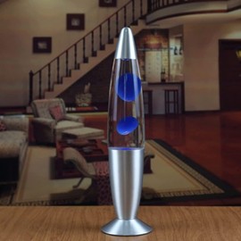 NINOMO Lámpara de Lava, Lámpara Lava Flotador Dinámico de Cera, Luz Suave y Cálida, para Dar Consuelo a Tu Alma, Crea una atmósfera romántica para la vida.(Azul)