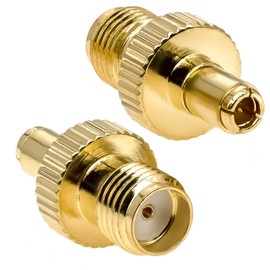 2PCS SMA TS9 Antenna Connector, SMA Female to TS9 Male Low Loss 50ohm Coaxial Adapter(Not CRC9) for 4G LTE WiFi Router，Mobiles Hotspots，Antenna Connector