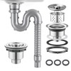 Kit de Desagüe para Lavabo de Baño, 0.8M Tubo de