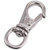 Stainless Steel Metal Fittings, Swivel Snap, Wire Diameter 0.1 inch