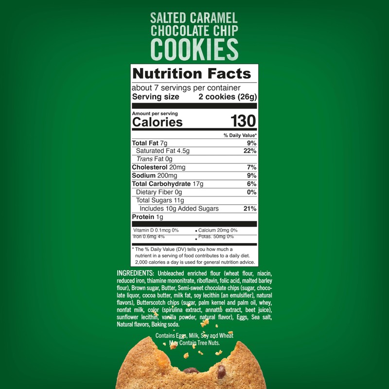 Tate's Bake Shop Salted Caramel Chocolate Chip Cookies, 4 -