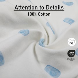 GLLQUEN BABY Swaddle Sack for 0–3 Month Babies, 100% Organic Cotton Baby Sleeping Bags for Newborns, Oeko-Tex100, for Toddlers, Unisex Pack of 3 Swaddling Cloths (Dinosaur Country)