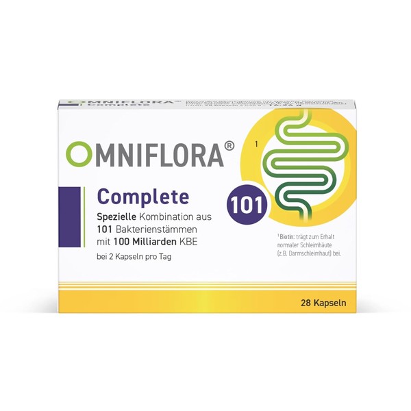 OMNIFLORA® Complete – Important: Highest Variety with 101 Bacterial Strains