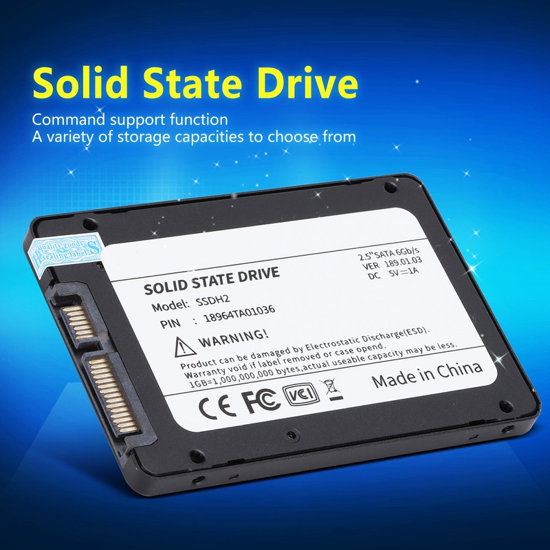 BU KING 2.5inch SSD Black High Speed Metal Hard Drive