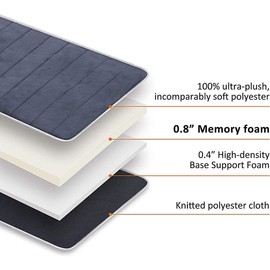 Evertone 10-Massage Vibrating/Heat Massaging Mattress Pad Black