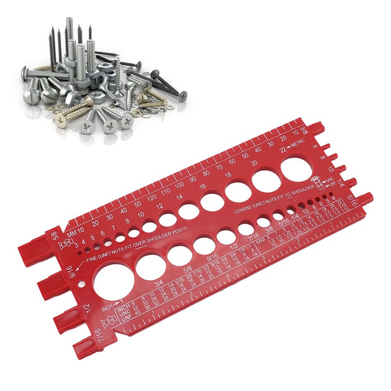 Nut Bolt Thread Gauge, Nut and Bolt Thread Checker, ABS