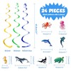 WERNNSAI Ocean Animal Hanging Swirls - 24 Pcs Ocean Birthday