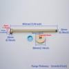 Wall Mounted Shower Arm 16 Inch Extension Pipe Shower Head