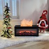 Fireplace Flame Aroma Oil Diffuser Humidifier Timer for Home Bedroom