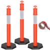 YITAHOME 45 inch Delineator Post with Base, 3 Pack Traffic