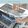 MERRYBOX Triangle Roll Up Dish Drying Rack Over The Sink,