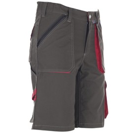 Planam 2843044 Size Small "Basalt" Shorts - Olive/Red