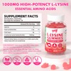 L-Lysine 1000mg Gummies for Immune Support & Skin Health -